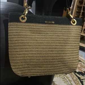 Eric Javits Tote Tan and Black 13 X 10